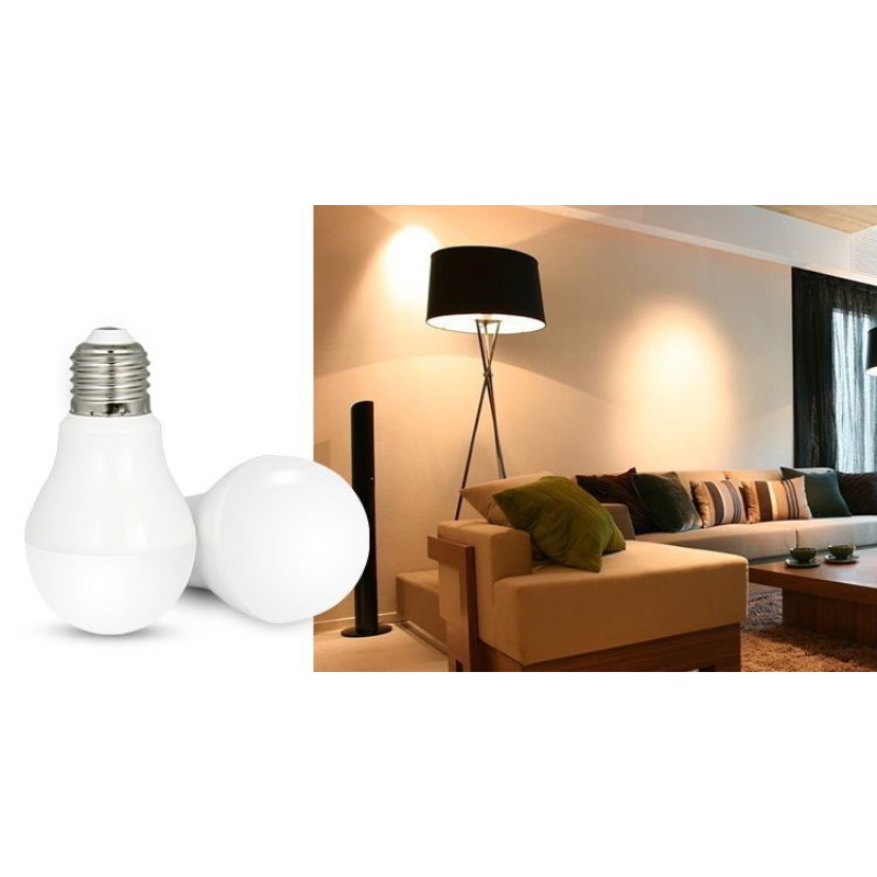 Світлодіодна smart лампочка MiLight, 6W, RGBW, E27, RF МГц - 3