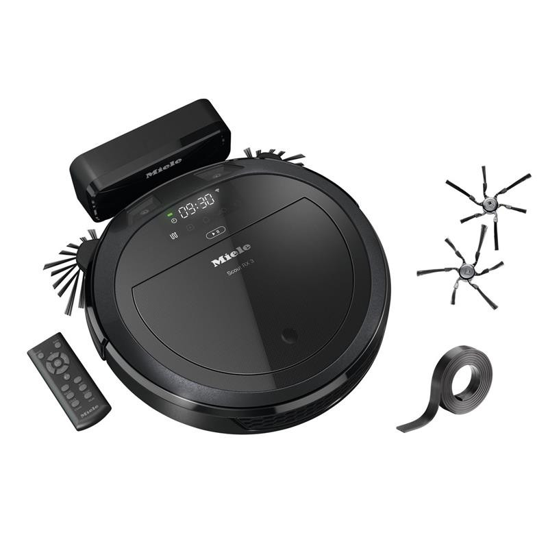 Miele Робот-пылесос контейнерный, 30Вт, h=8,5см, сухая уборка, конт пыль -0,4л, черный обсидиан
