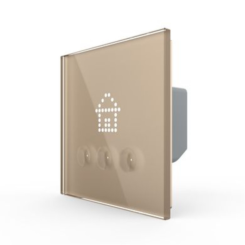 Выключатель сценариев Livolo золотой (VL-C703Z1-2AG)