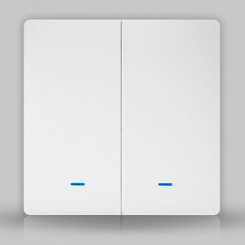 Wi-Fi выключатель белый Tuya (2 клавиши)