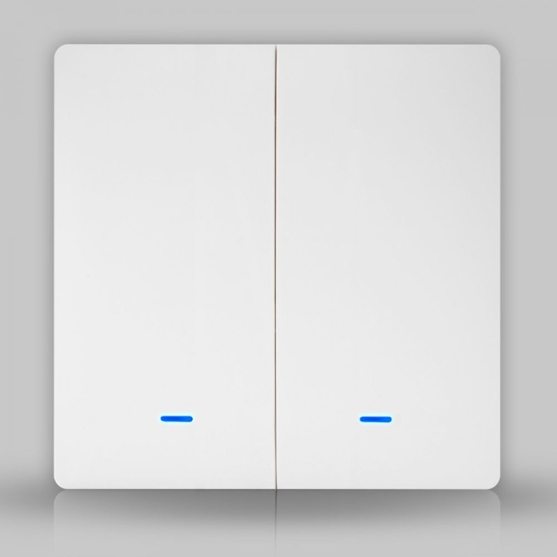 Wi-Fi выключатель белый Tuya (2 клавиши)