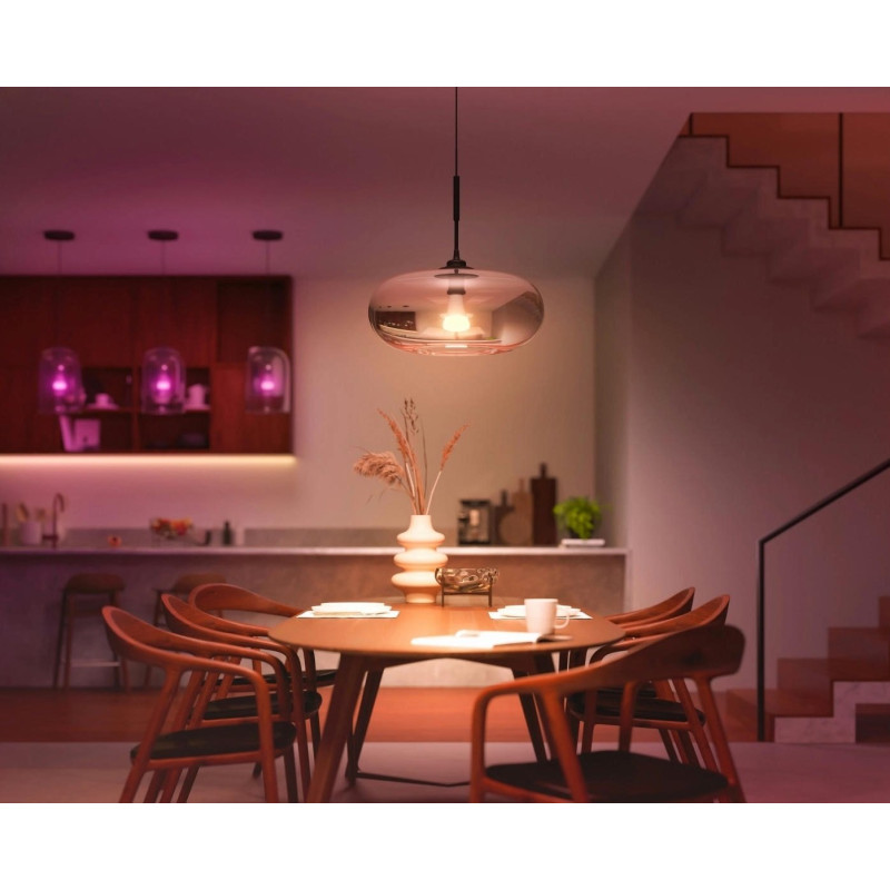Philips Hue Лампа умная E27, 15W(100Вт), 2000K-6500K, RGB, ZigBee, Bluetooth, диммирование - 3