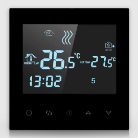 Wi-fi регулятор электрического теплого пола HYSEN HY03WE-4 (черный)