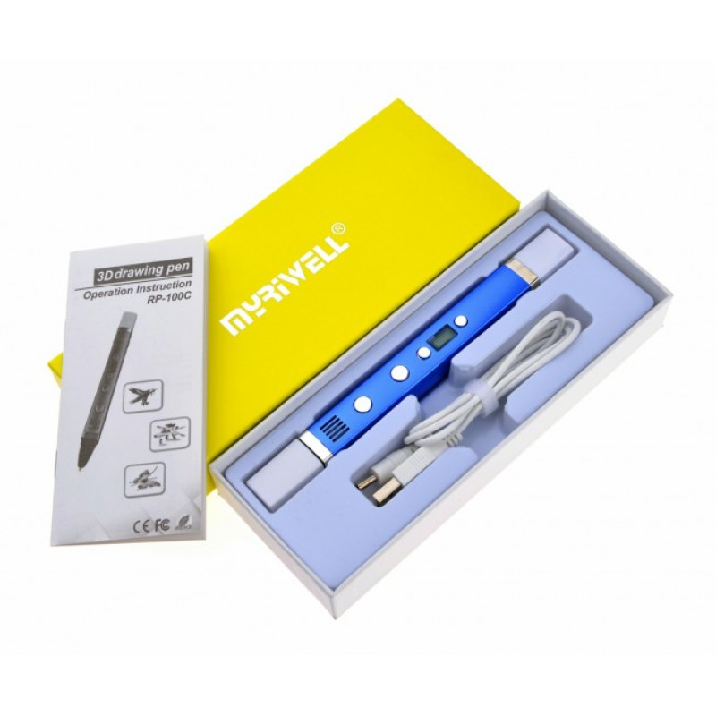 3D-ручка MYRIWELL RP-100C Dark Blue (ABS, PLA, PCL)