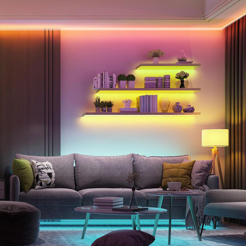 Govee Лента светодиодная умная H6154 RGB Smart Wi-Fi + Bluetooth LED Strip Lights 15м Белый - 2