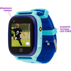 Смарт-часы Amigo GO005 4G WIFI Kids waterproof Thermometer Blue (747017)