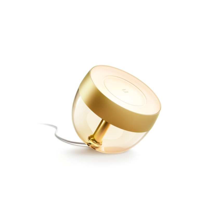 Philips Hue Настольный светильник умный Iris, 2000K-6500K, RGB, ZigBee, Bluetooth, диммирование, золотой