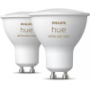 Philips Hue Лампа умная GU10, 5.7W(50Вт), 2000K-6500K, RGB, ZigBee, Bluetooth, диммирование, 2шт Philips Hue Лампа умная GU10, 5.7W(50Вт), 2000K-6500K, RGB, ZigBee, Bluetooth, диммирование, 2шт