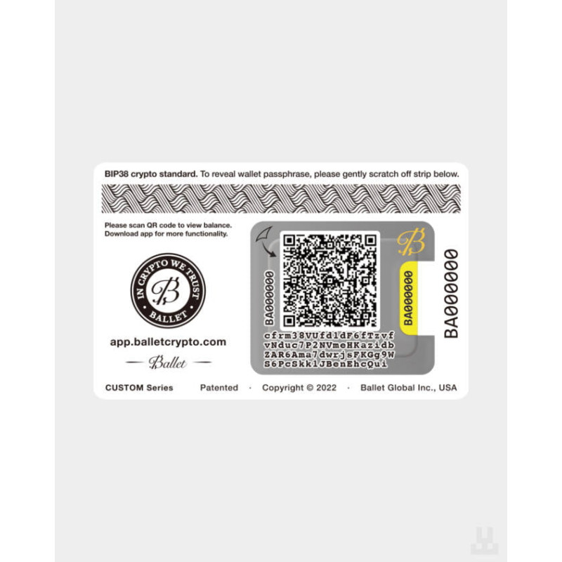 Ballet Crypto - Подарункова карта Bitcoin - 1