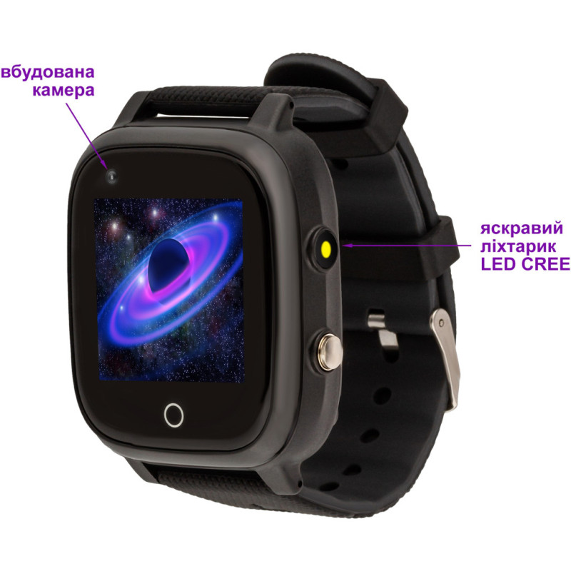 Смарт-часы Amigo GO005 4G WIFI Kids waterproof Thermometer Black (747016) - 2