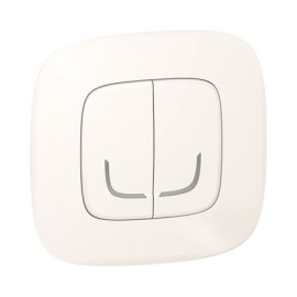 Legrand Розумний безпроводовий вимикач 2-клавішний (Valena Life with NETATMO.) [Перловий]