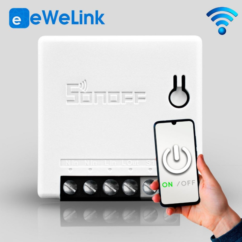 Одноканальное Wi-Fi реле Sonoff Mini R2 - 2