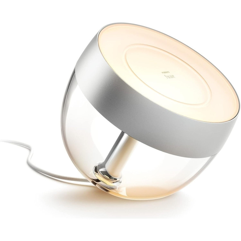 Philips Hue Настольный светильник умный Iris, 2000K-6500K, RGB, ZigBee, Bluetooth, диммирование, серебряный - 1