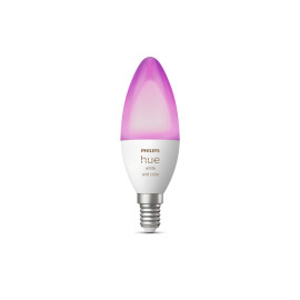 Philips Hue Лампа умная E14, 5.3W(40Вт), 2000K-6500K, RGB, ZigBee, Bluetooth, диммирование