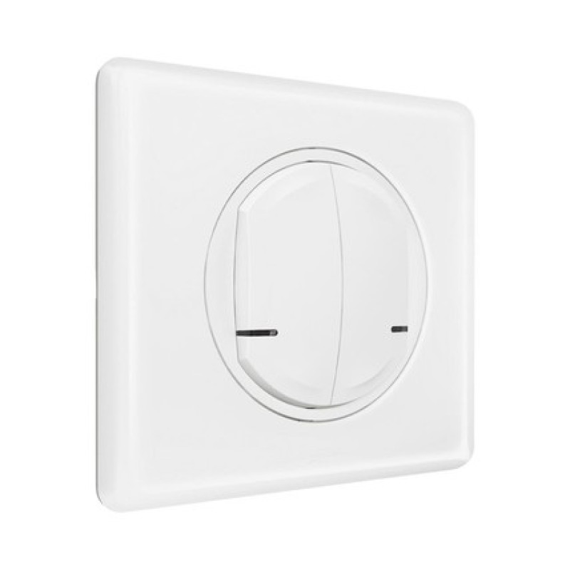 Legrand Умный беспроводной выключатель 2-клавишный (Celiane with NETATMO) [Белый]