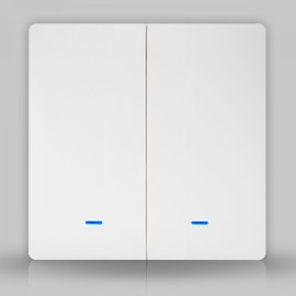 ZigBee выключатель Tuya белый (2 клавиши, без нуля)