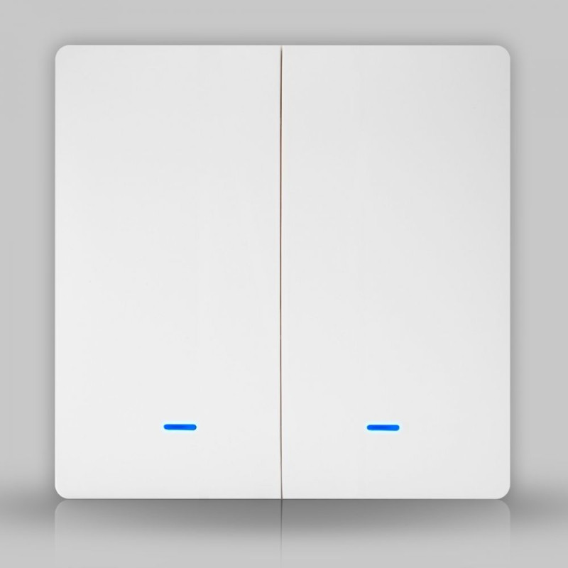 ZigBee выключатель Tuya белый (2 клавиши, без нуля)