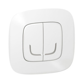Legrand Умный беспроводной выключатель 2-клавишный (Valena Allure with NETATMO.) [Белый]