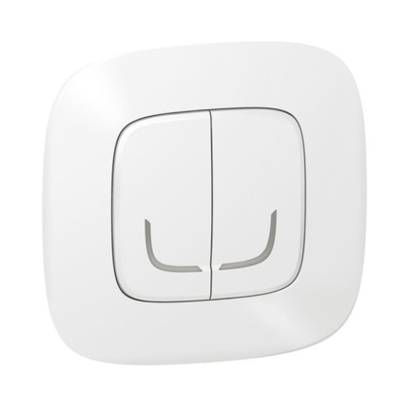 Legrand Умный беспроводной выключатель 2-клавишный (Valena Allure with NETATMO.) [Белый]