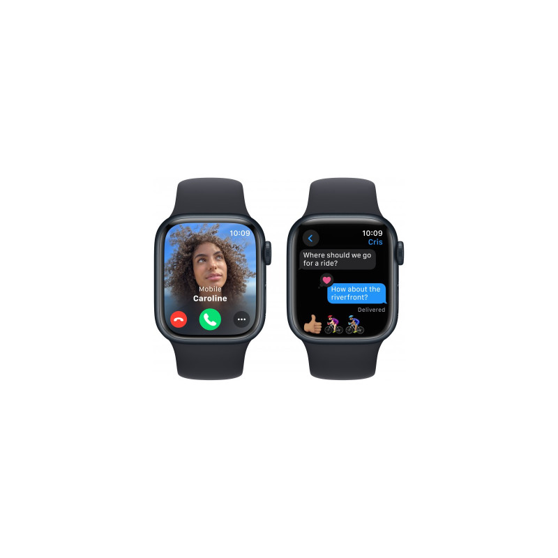Смарт-годинник Apple Watch Series 9 GPS 45mm Midnight Aluminium Case with Midnight Sport Band - M/L (MR9A3QP/A) - 3