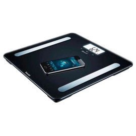 Beurer Ваги підлогові, 180кг, 2хААА в комплекті, скло, чорний