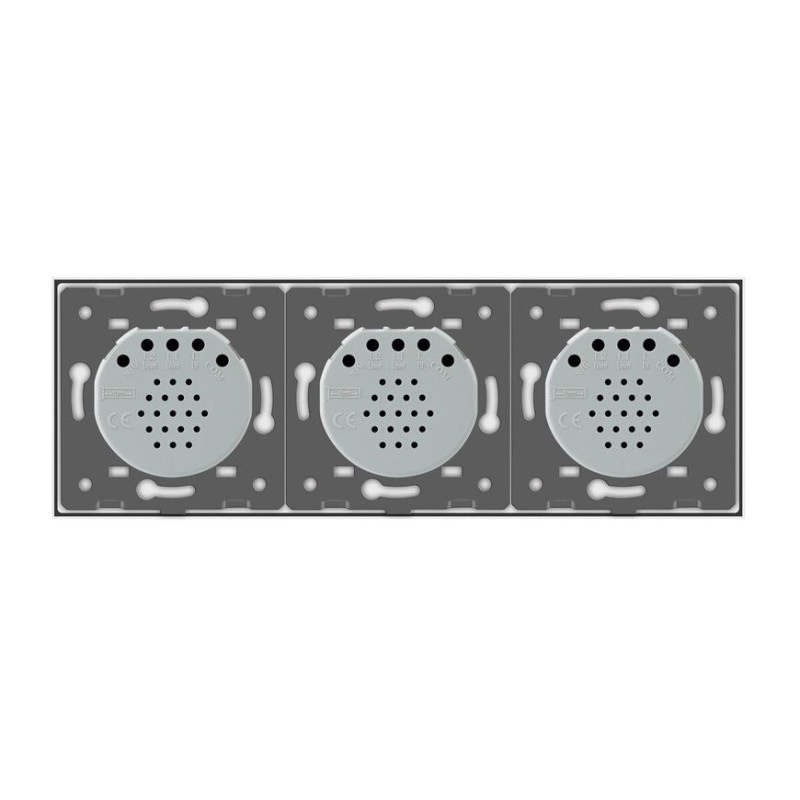 Умный сенсорный ZigBee выключатель 3 сенсора (1-1-1) Livolo белый (VL-C701Z/C701Z/C701Z-11) - 3