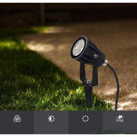 Светодиодный прожектор 6W, RGB+CCT, WI-FI, (AC)