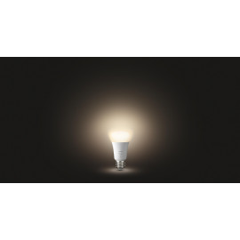 Philips Hue Лампа умная E27, 9W(60Вт), 2700K, White, ZigBee, Bluetooth, дымирование