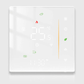 Сенсорный Zigbee регулятор электрического теплого пола Moes белый (Tuya smart)