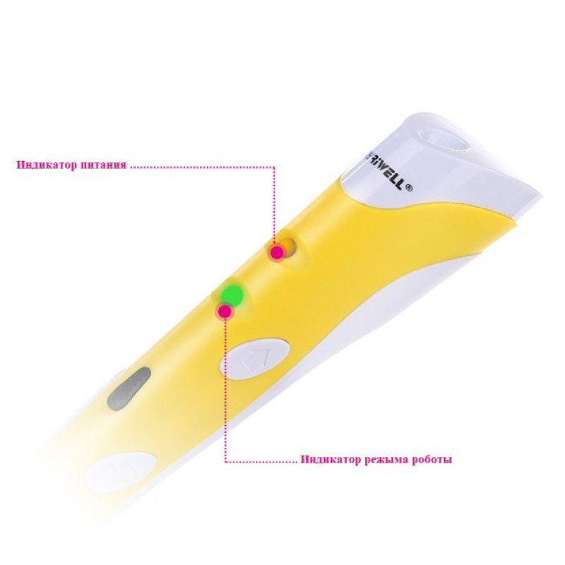 3D-ручка MYRIWELL RP-100A Yellow (ABS) - 4