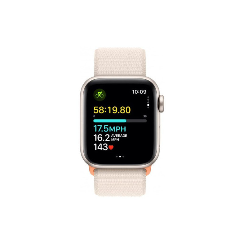 Смарт-часы Apple Watch SE 2023 GPS 40mm Starlight Aluminium Case with Starlight Sport Loop (MR9W3QP/A) - 2