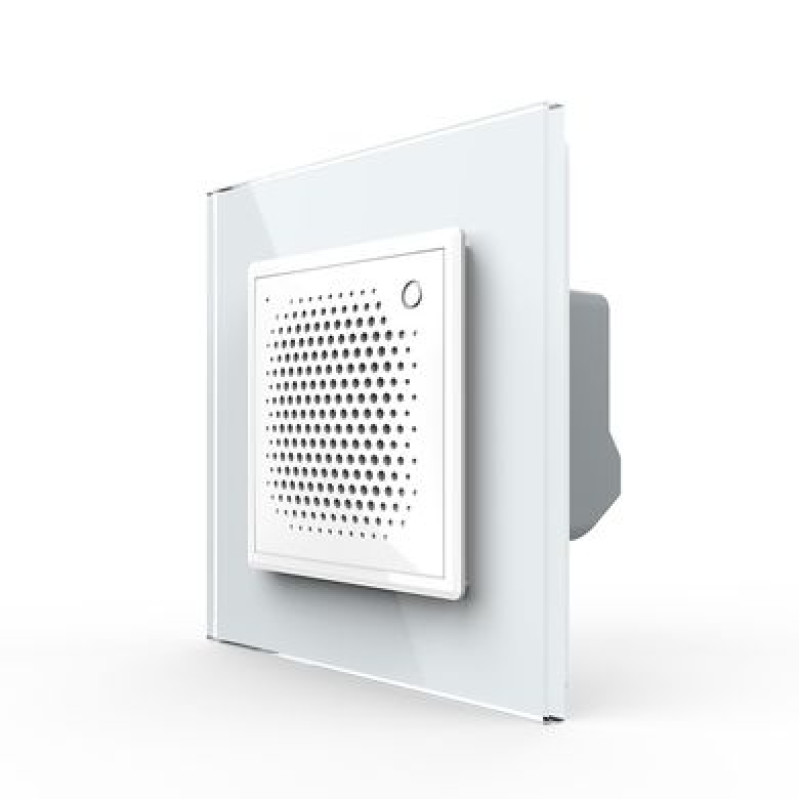 Розумний дверний дзвінок-сирена ZigBee Livolo білий скло (VL-C7-FCBZ-2WP)