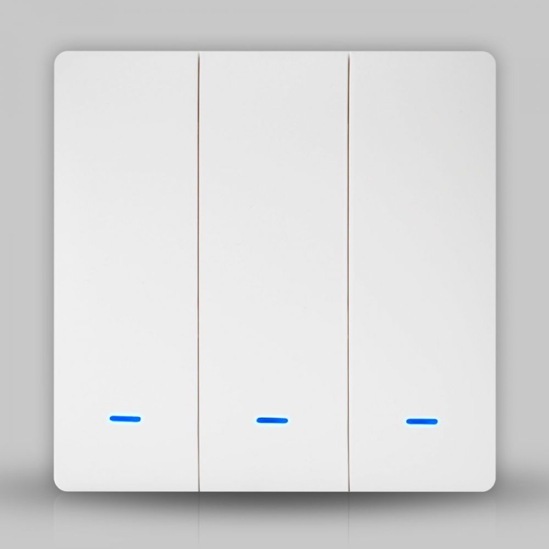 Zigbee выключатель Tuya/Ewelink белый (3 клавиши, без ноля)
