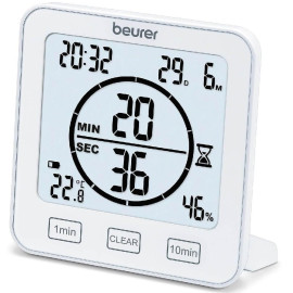 Beurer Термогигрометр измерение, влажность, время, белый