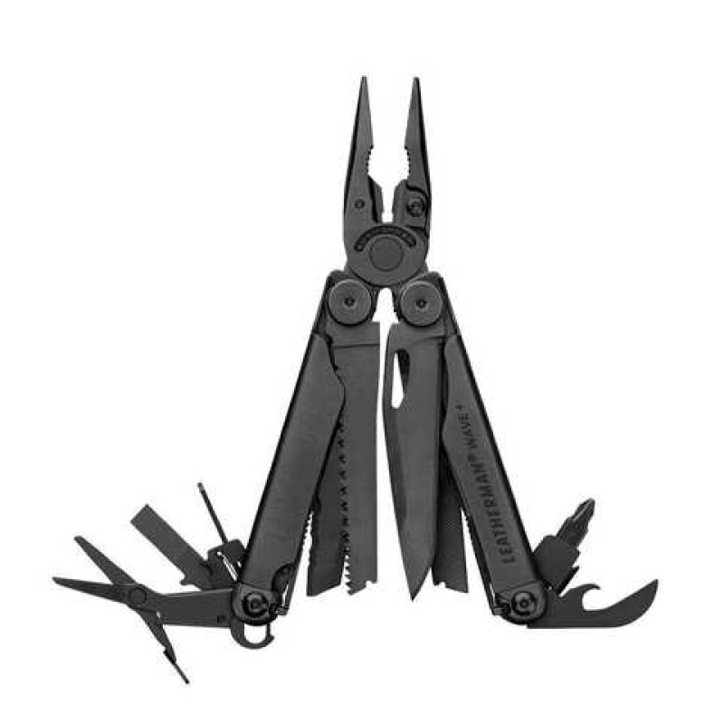 Мультитул Leatherman WAVE PLUS BLACK, синтетический чехол, карт. коробка (832526) - 2