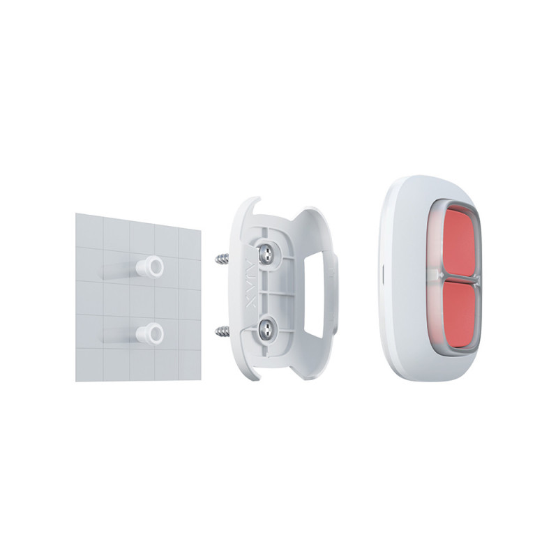 Беспроводная экстренная кнопка Ajax DoubleButton белая - 3