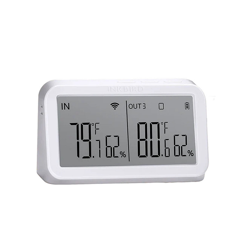 Точка доступа Inkbird IBS-M2 умная с Wi-Fi и Bluetooth на 9 устройств с дисплеем и встроенным термогигрометром