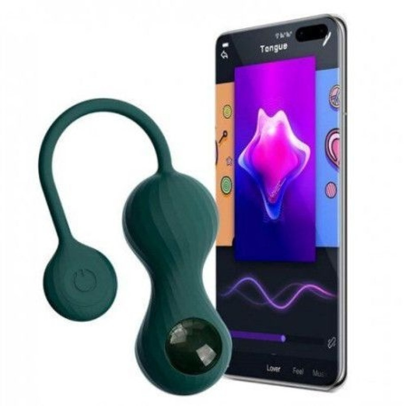 Magic Motion – Crystal Duo Smart Kegel Vibrator - Смарт-тренажер Кегеля (бирюзовый) - 1