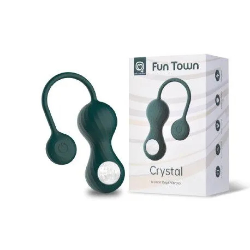 Magic Motion – Crystal Duo Smart Kegel Vibrator - Смарт-тренажер Кегеля (бирюзовый) - 5