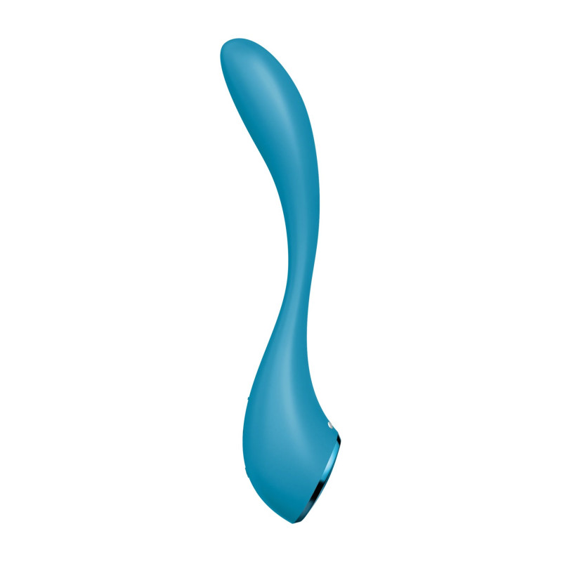 Satisfyer G-Spot Flex 5+ - Универсальный вибратор, 15х3.4 см (синий) - 3