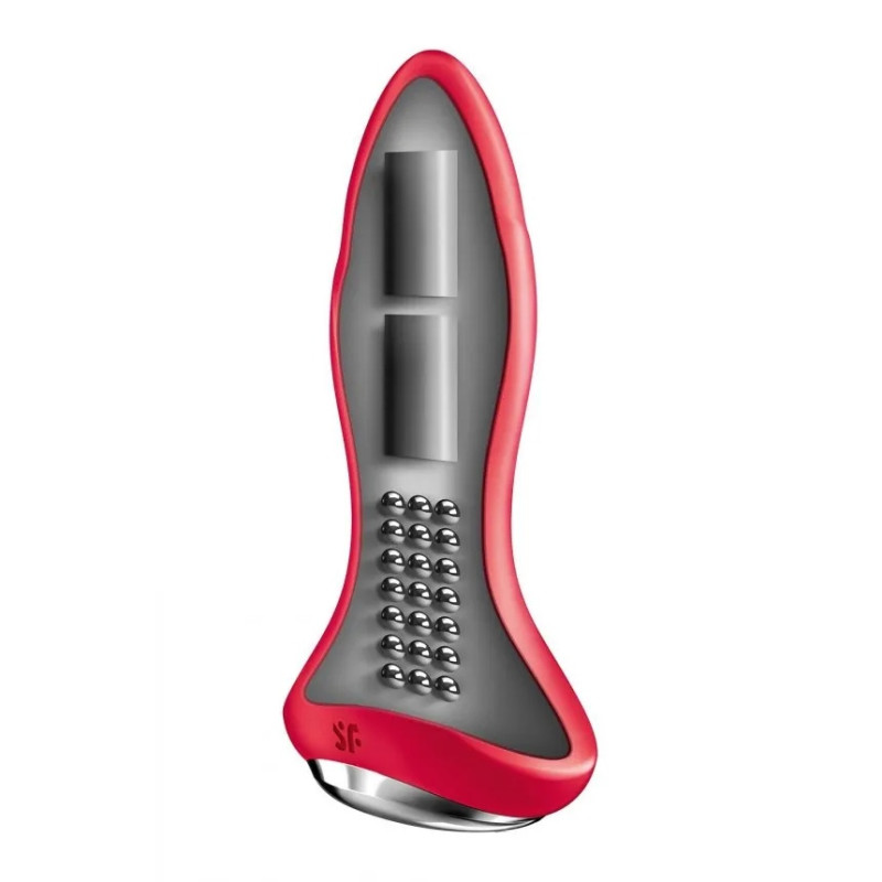 Satisfyer Rotator Plug 1+ - Анальна смарт-пробка, 12.8х3.8 см (червона) - 2