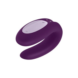 Вібратор для пар зі смарт керуванням Satisfyer Double Joy violet