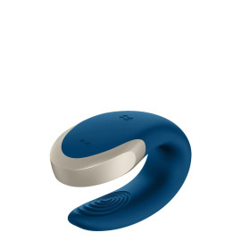 Вібратор для пар зі смарт керуванням Satisfyer Double Love blue