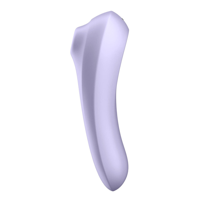 Satisfyer Dual Pleasure - Смарт вибратор и вакуумный стимулятор 2 в 1, 18х4.9 см (сиреневый) - 3