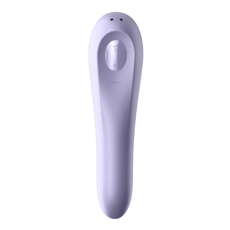 Satisfyer Dual Pleasure - Смарт вибратор и вакуумный стимулятор 2 в 1, 18х4.9 см (сиреневый) - 4