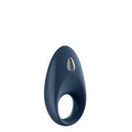 Satisfyer Mighty One - ерекційне смарт-кільце з вібрацією, 9х2.8 см (синій)