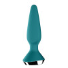 Satisfyer Plug-ilicious 1 - Анальная смарт-пробка, 14х3 см, (зеленая)