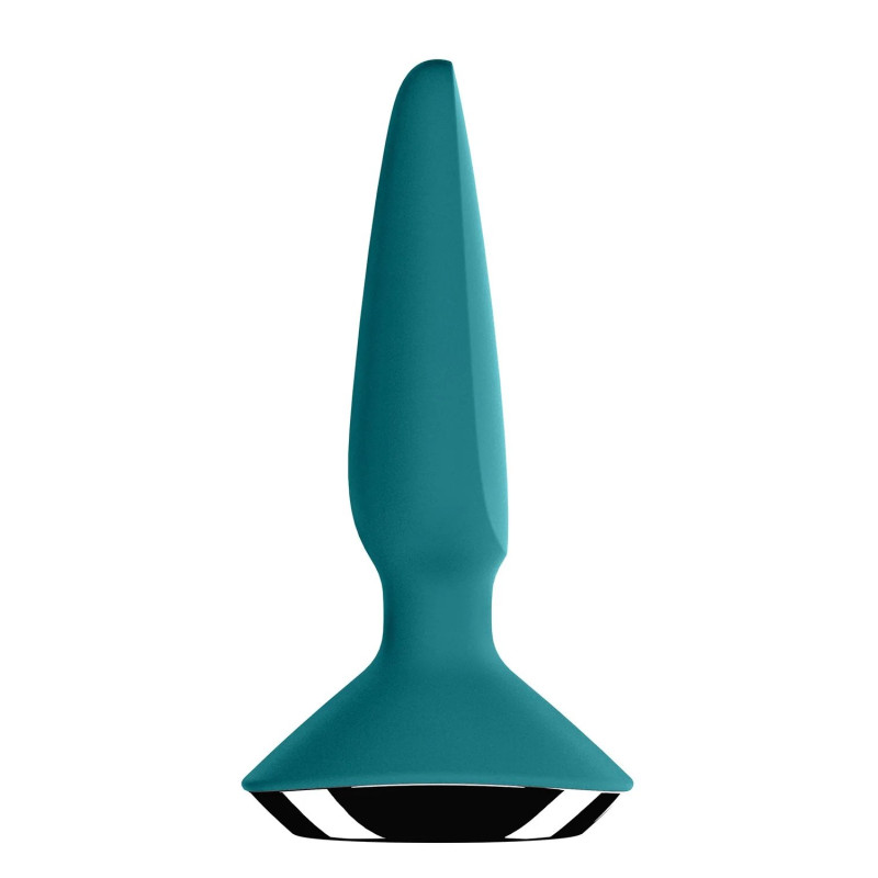 Satisfyer Plug-ilicious 1 - Анальна смарт-пробка, 14х3 см, (зелена) - 2