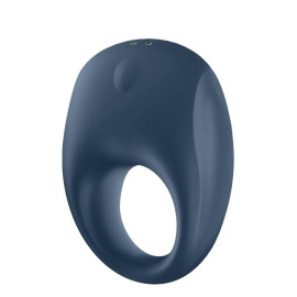 Satisfyer Strong One - ерекційне смарт-кільце з вібрацією, 7.4х2.5 см (синій)