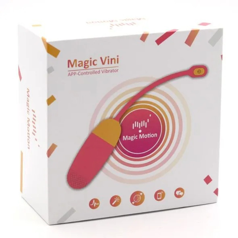 Magic Motion Vini Orange віброяйце зі смарт управлінням, 9.5х3.7 см (помаранчевий) - 4